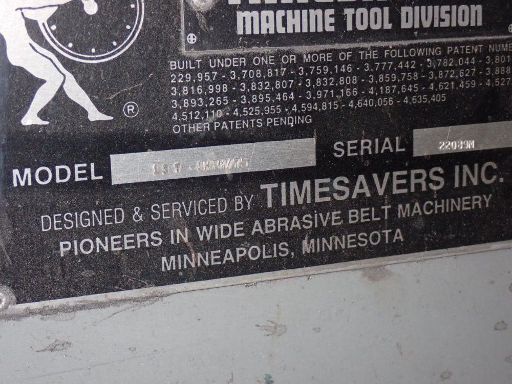 Timesavers Inc. 36" Timesavers Inc. 137-1 Hpm/75 Belt Sander - 137-1 Hpm/75