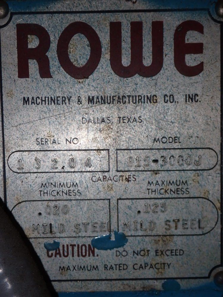 Rowe B15-3000j Straightener - B15-3000j
