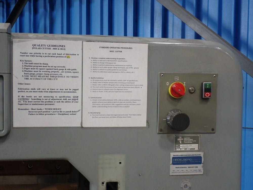 Polar Mohr 55" Paper Cutter - 137 Emc-mon