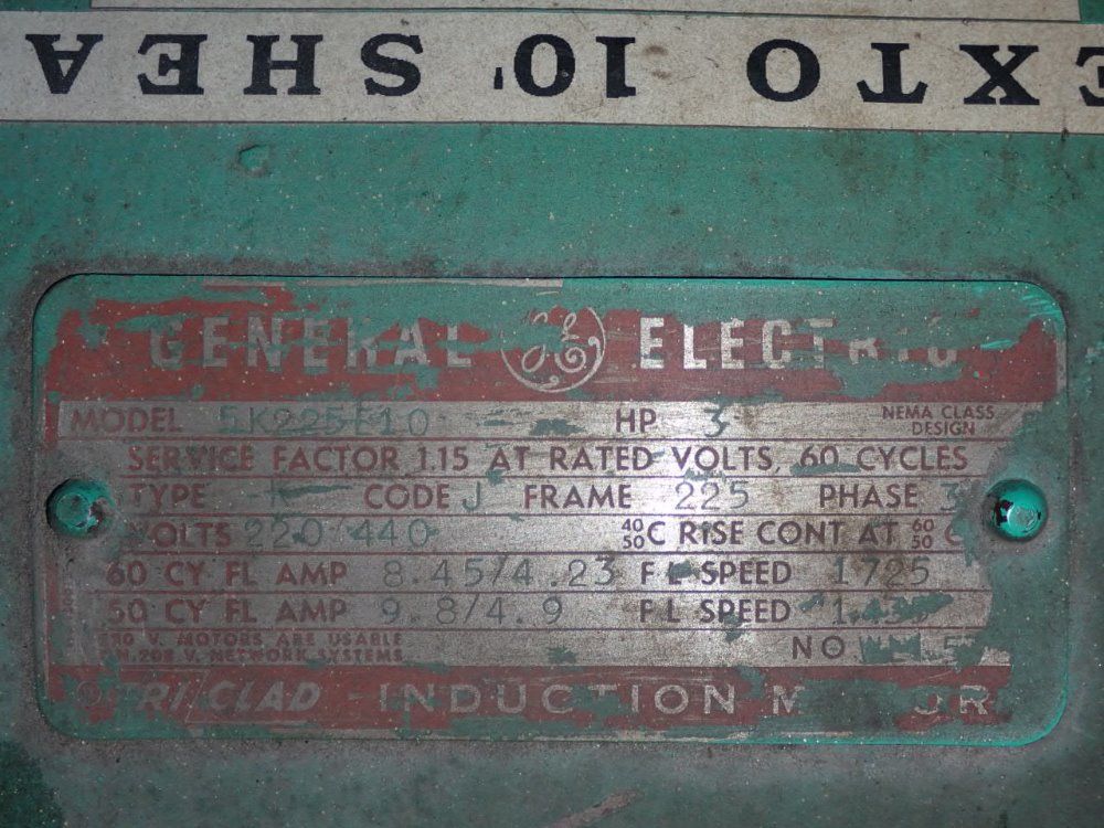 Peck,stow And Wilcox Shear