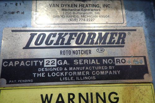 The Lockformer Notcher