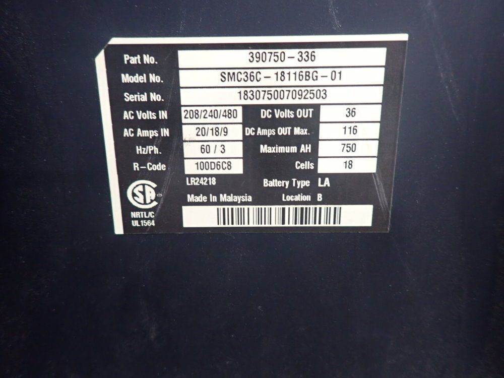 Saft Power Systems Battery Charger
