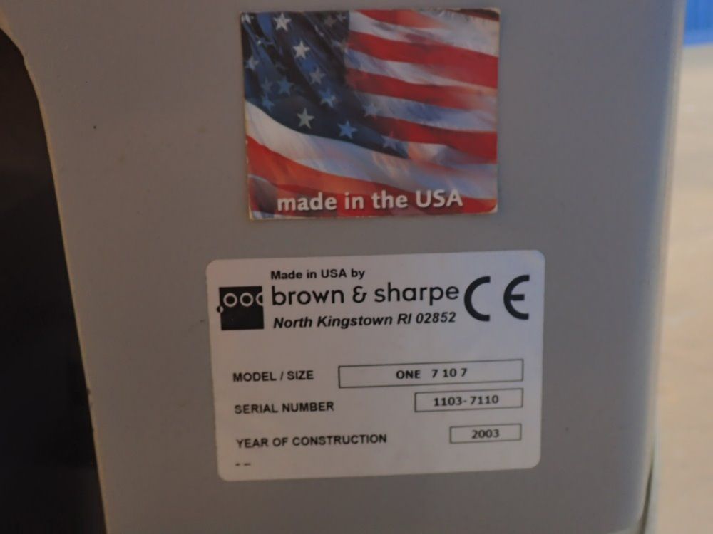 Brown & Sharpe 37"x52" Cmm - One 7 10 7