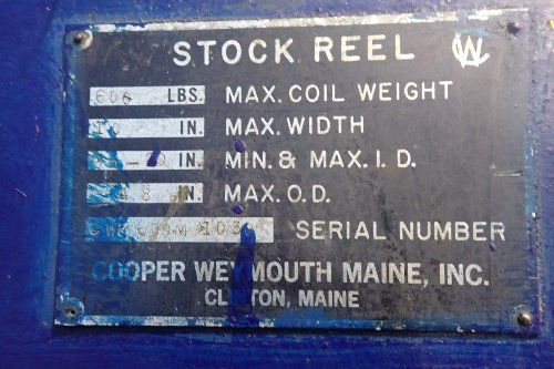 Cooper Weymouth Peterson Coil Reel