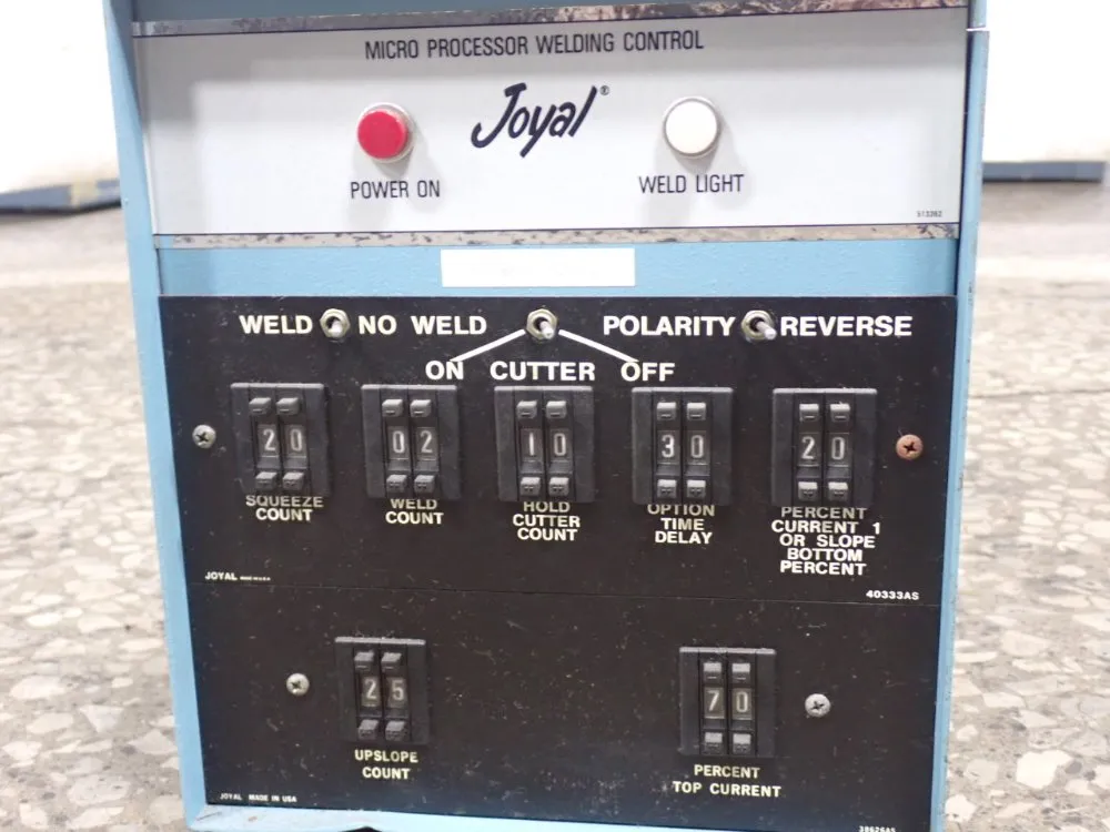 Joyal Micro Processor Welding Control