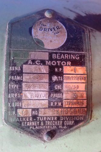 Walker Turner Drill Press