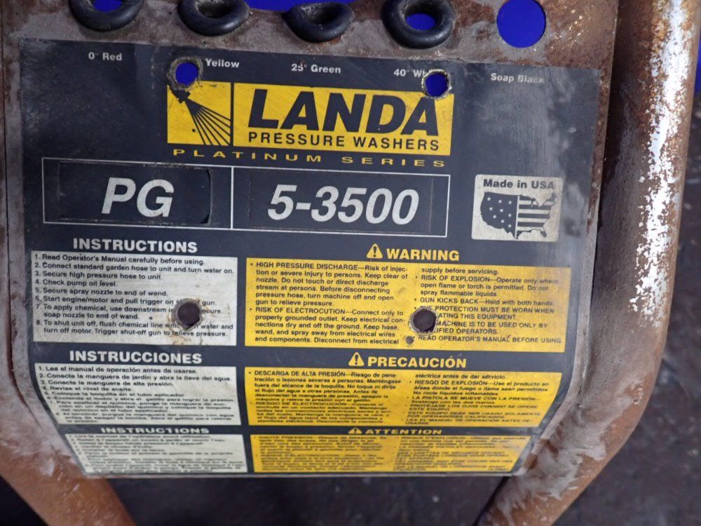 Landa Pressure Washer - Pg5-3500