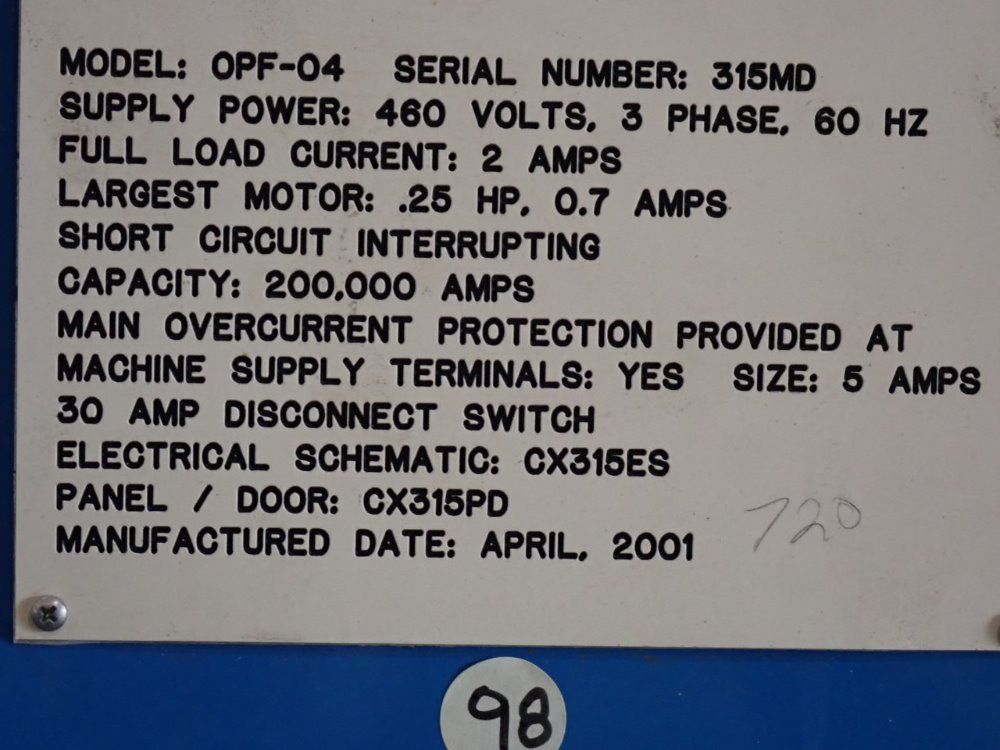 Oberlin .25hp/.7a/35x32 Pressure Filter - Opf-04