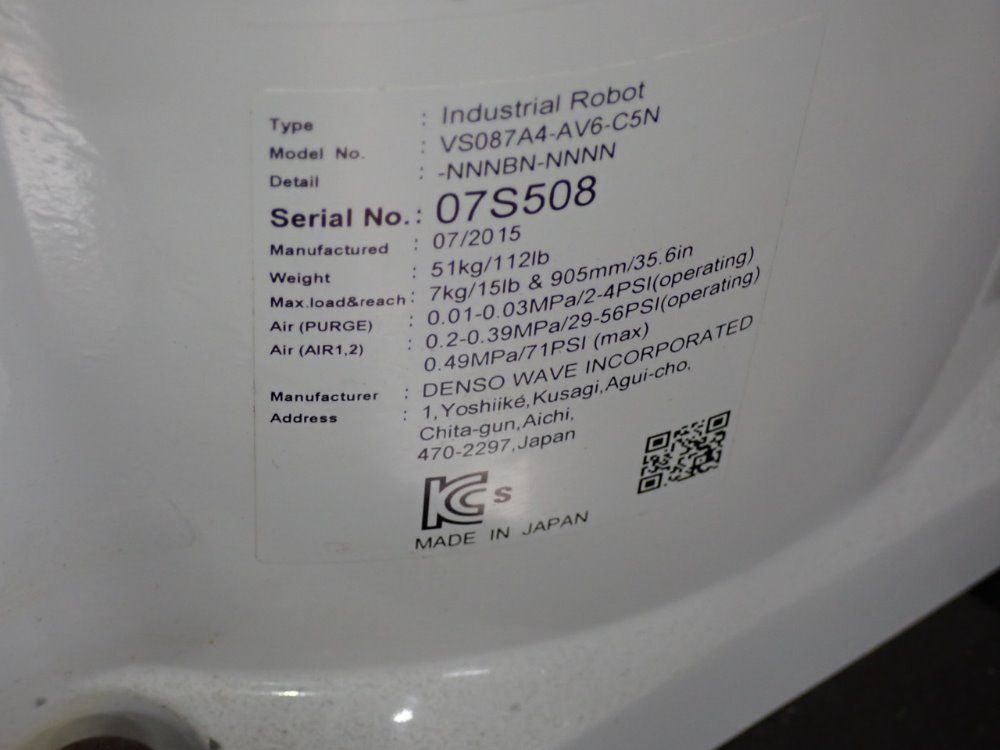 Denso Robot - Vs087a4-av6-c5n