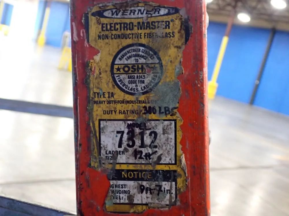 Werner 12 Steps Fiberglass Ladder - 7312