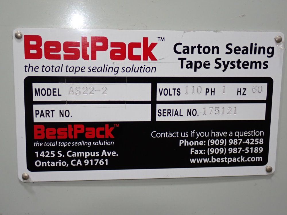 Bestpack 19" X 25" As22-2 Case Sealer - As22-2