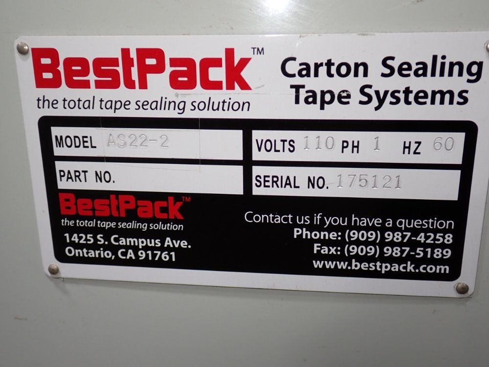 Bestpack 19" X 25" As22-2 Case Sealer - As22-2
