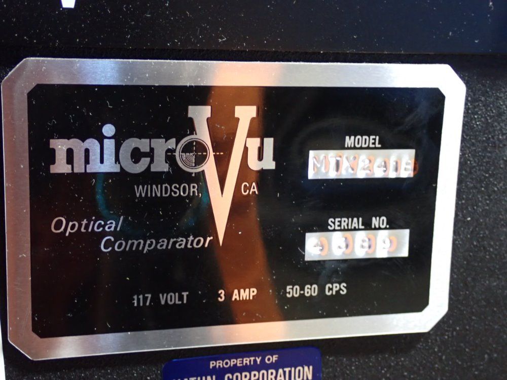 Micro-vu Video Measuring System - Mtx2418