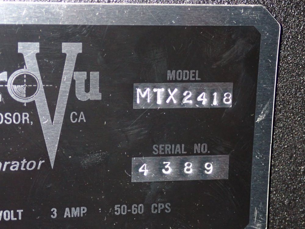 Micro-vu Video Measuring System - Mtx2418