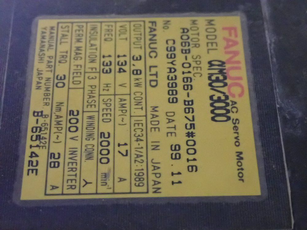 Fanuc Ltd 17a/3.8kw Robot M-410ihw - A05b-1037-b212