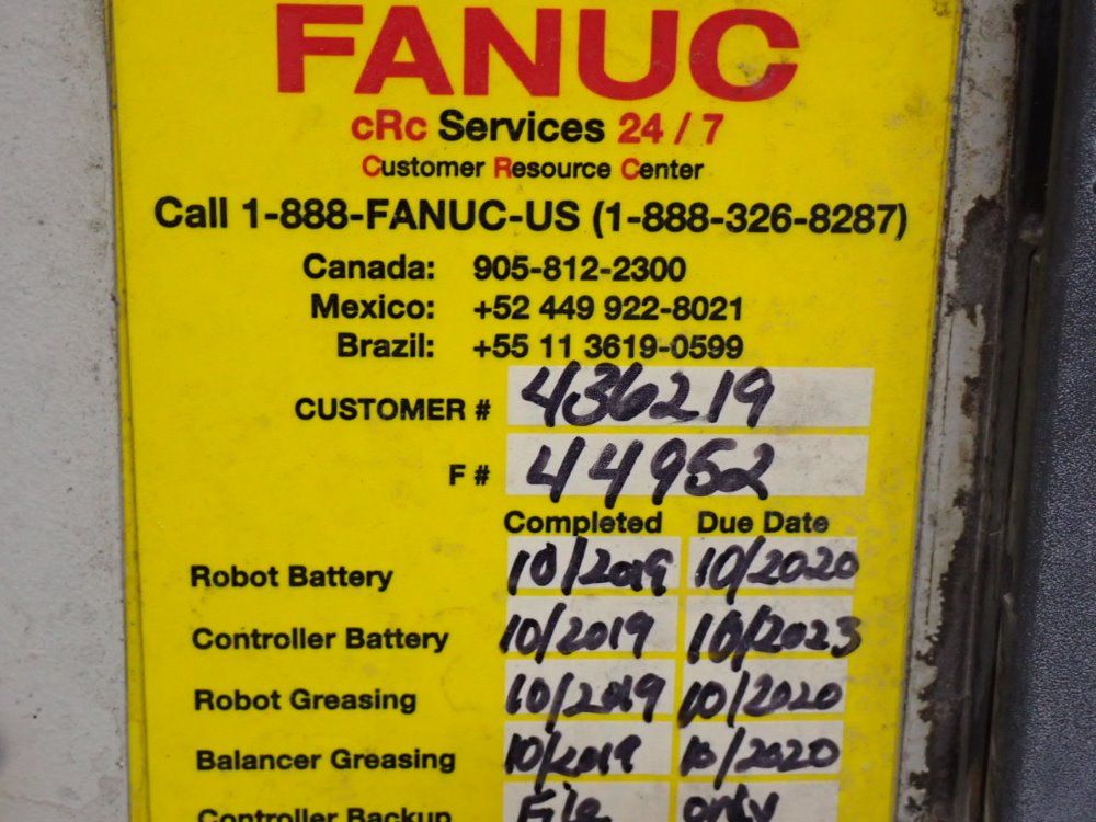 Fanuc Ltd 17a/3.8kw Robot M-410ihw - A05b-1037-b212