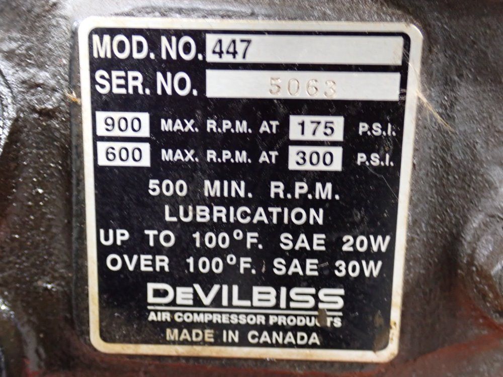 Devilbiss/devair Air Compressor - Vat-5063/447