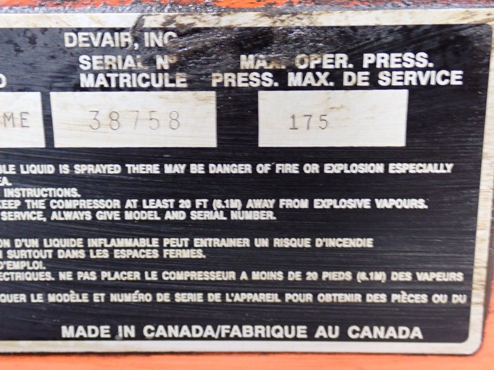 Devilbiss/devair Air Compressor - Vat-5063/447