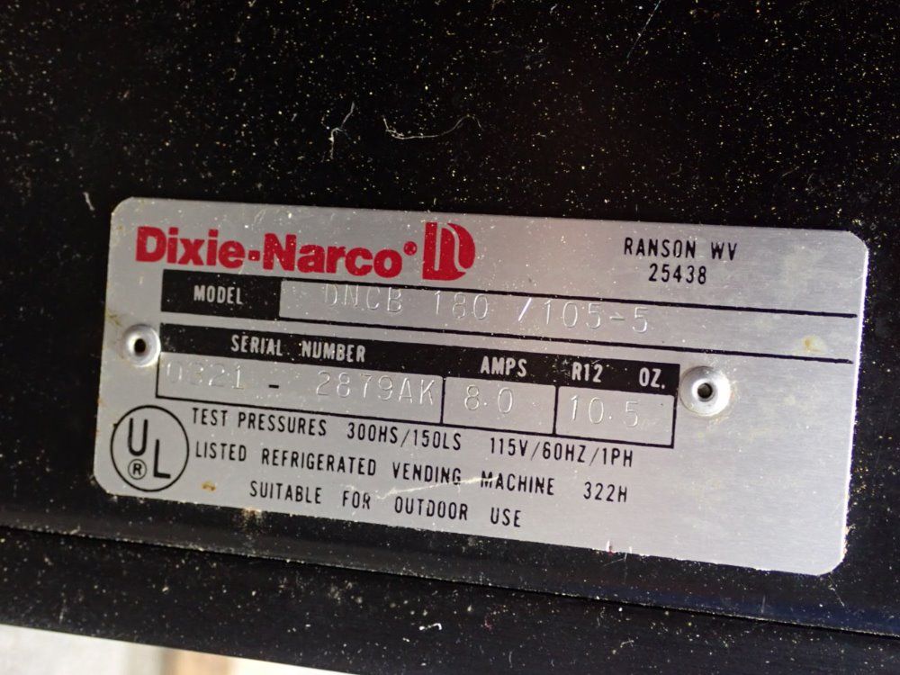 Dixie-narco Vending Machine - Dncb 180/10s-5