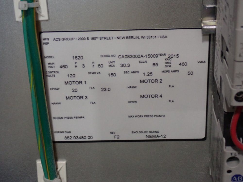 Cumberland 20 Hp/ 20x21 Granulator - 1620