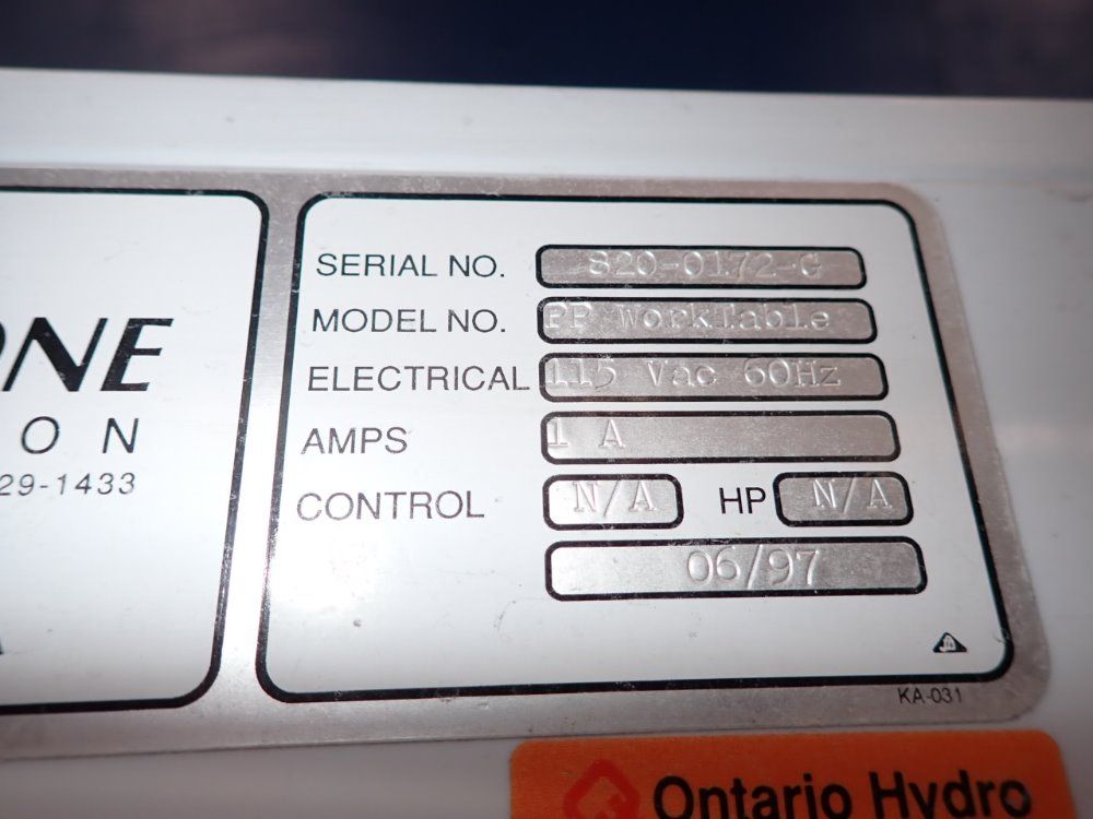 Microzone Corp 20" X 29" Dd Section Downdraft Table - Pp/worktable
