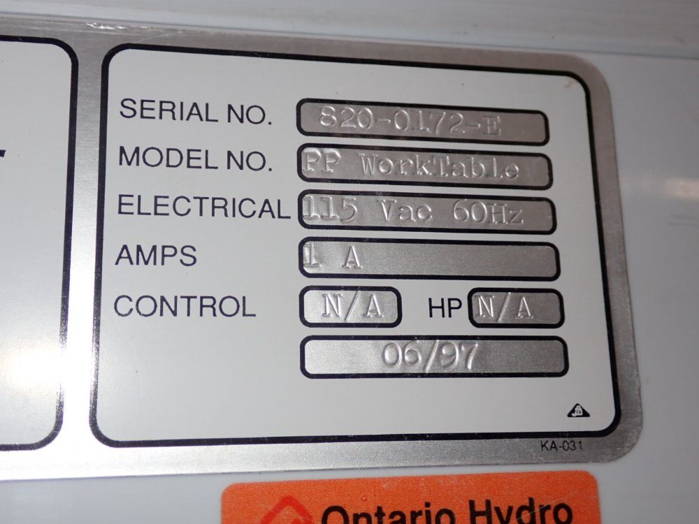 Microzone Corp 20" X 29" Dd Section Downdraft Table - Pp/worktable
