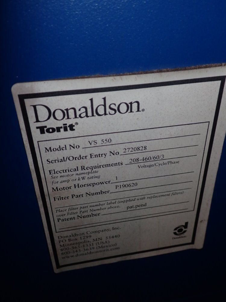 Donaldson Torit 1 Hp Dust Collector - Vs550