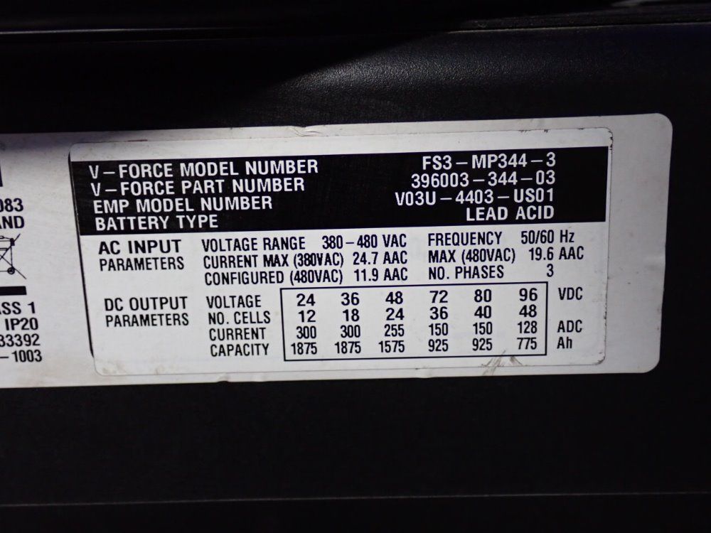 V Force 300 Amps Battery Charger - Fs3-mp344-3