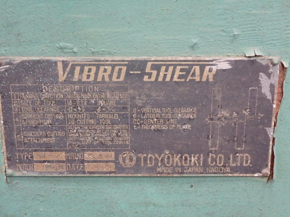 Toyokoki Vibro-shear - Mt-4