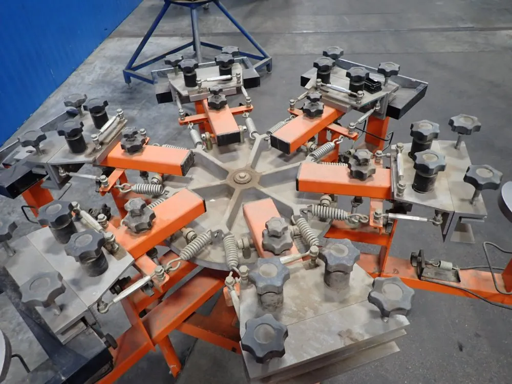 Caps 6 Color Station Manual Screen Printing Press