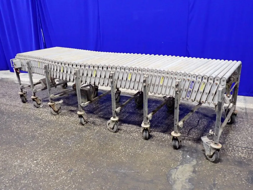 Best Flex 250"l X 8"w Accordion Roller Conveyor