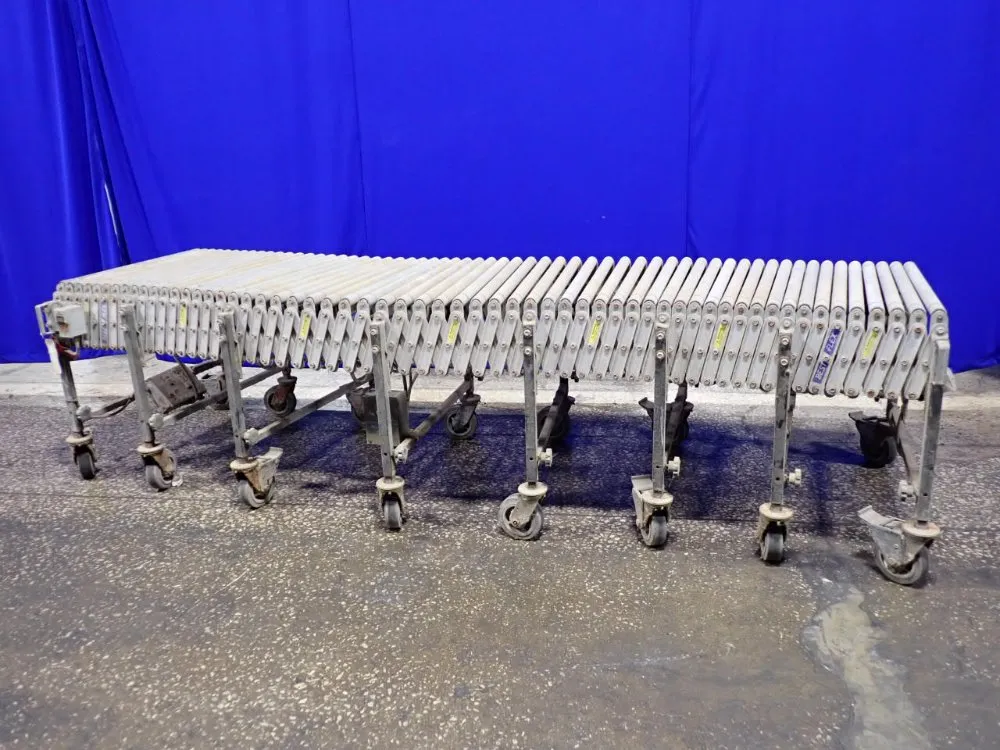 Best Flex 250"l X 8"w Accordion Roller Conveyor