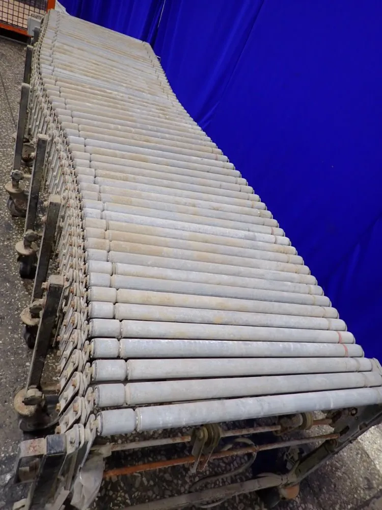 Best Flex 250"l X 8"w Accordion Roller Conveyor