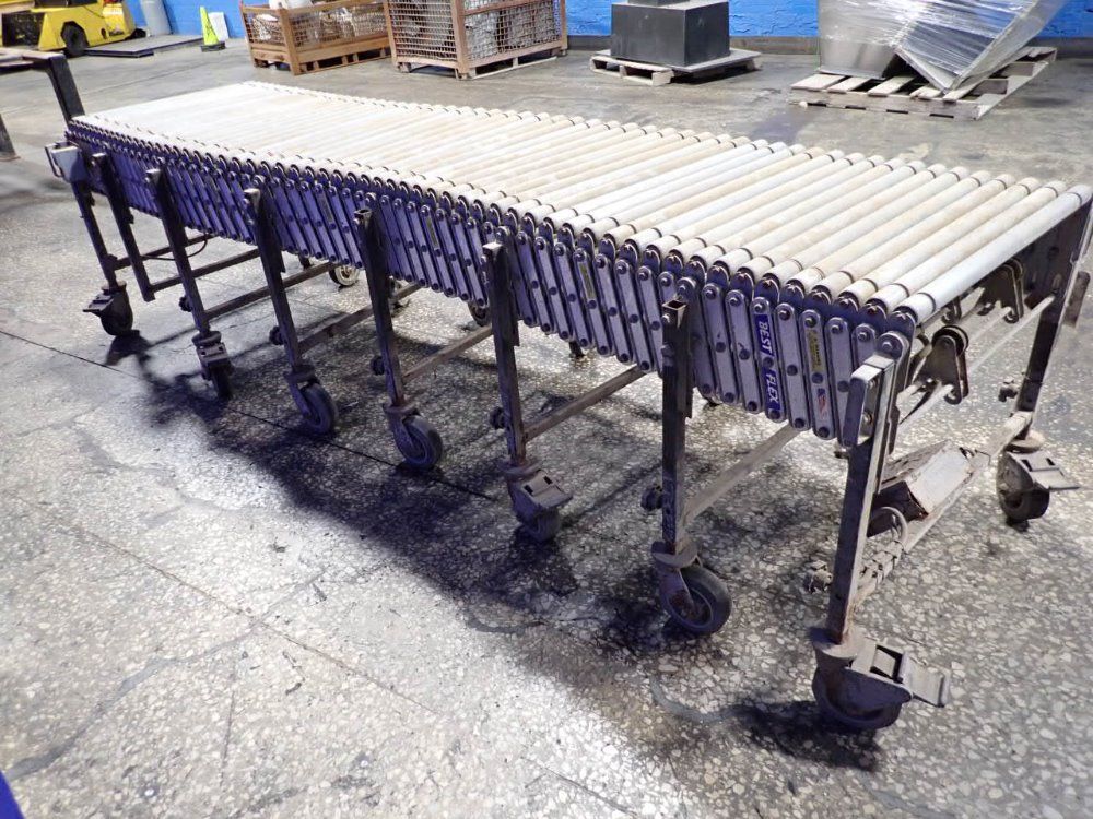 Best Flex 250"l X 8"w Accordion Roller Conveyor
