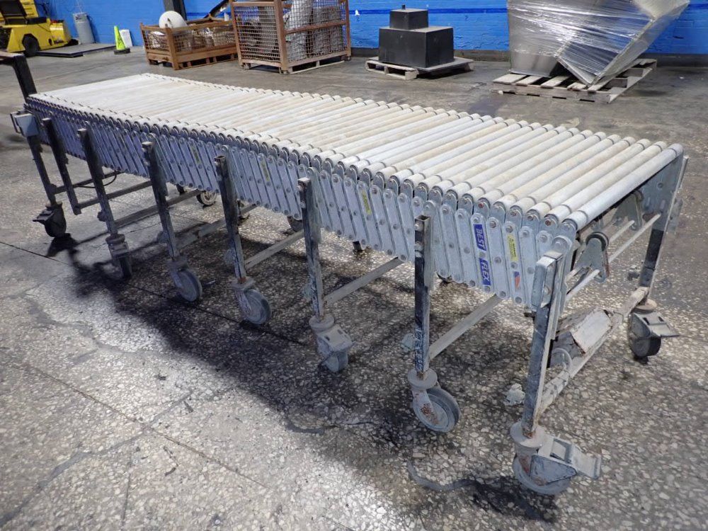 Best Flex 250"l X 8"w Accordion Roller Conveyor