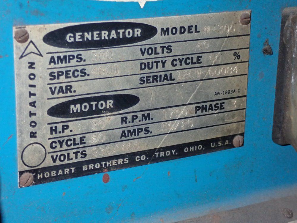 Hobart 300 Amp Generator/welder - M-300