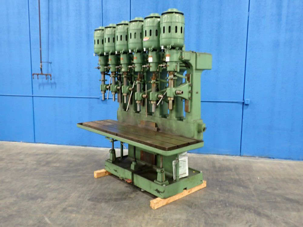 Chas G Allen Co. 24" 6 Head Drilling/ Tapper Machine - 4-1706.2