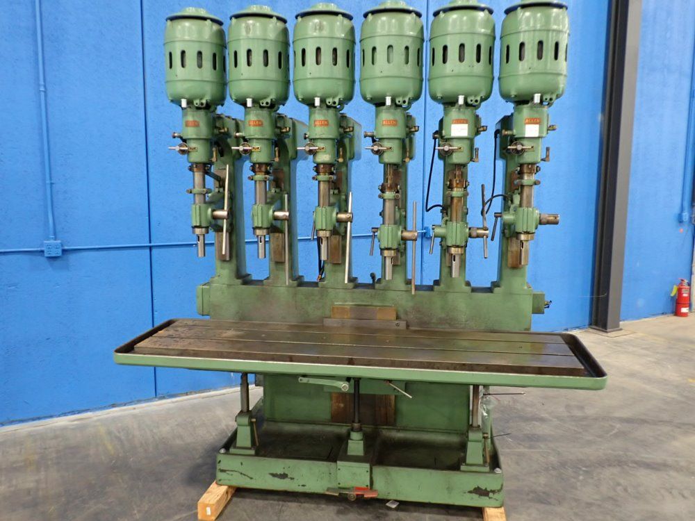 Chas G Allen Co. 24" 6 Head Drilling/ Tapper Machine - 4-1706.2