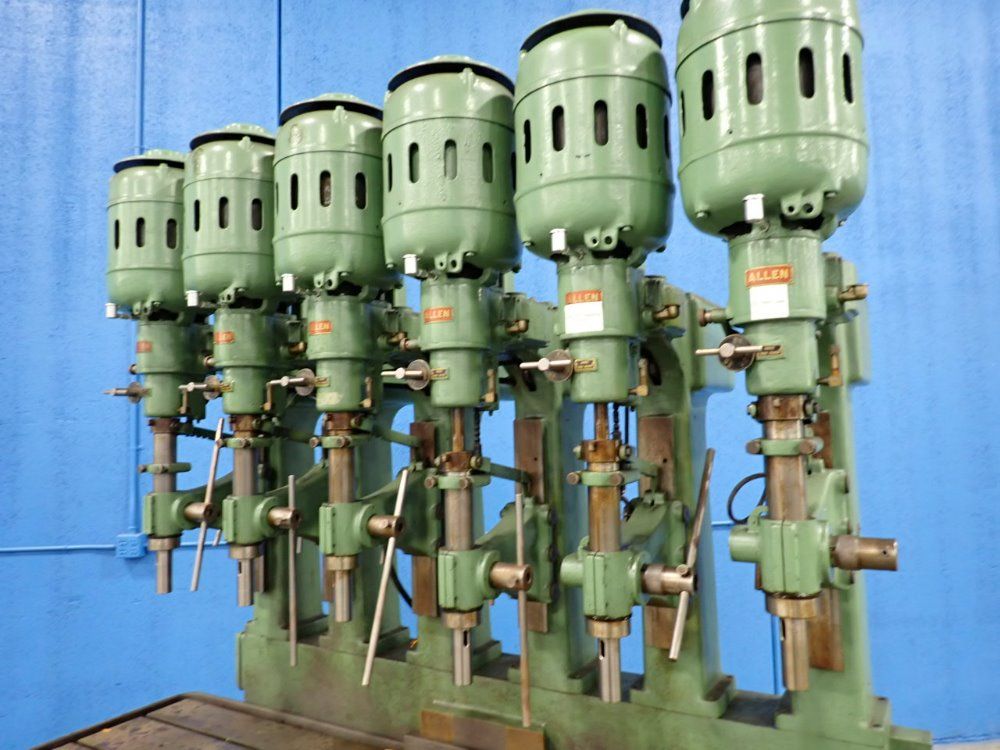 Chas G Allen Co. 24" 6 Head Drilling/ Tapper Machine - 4-1706.2