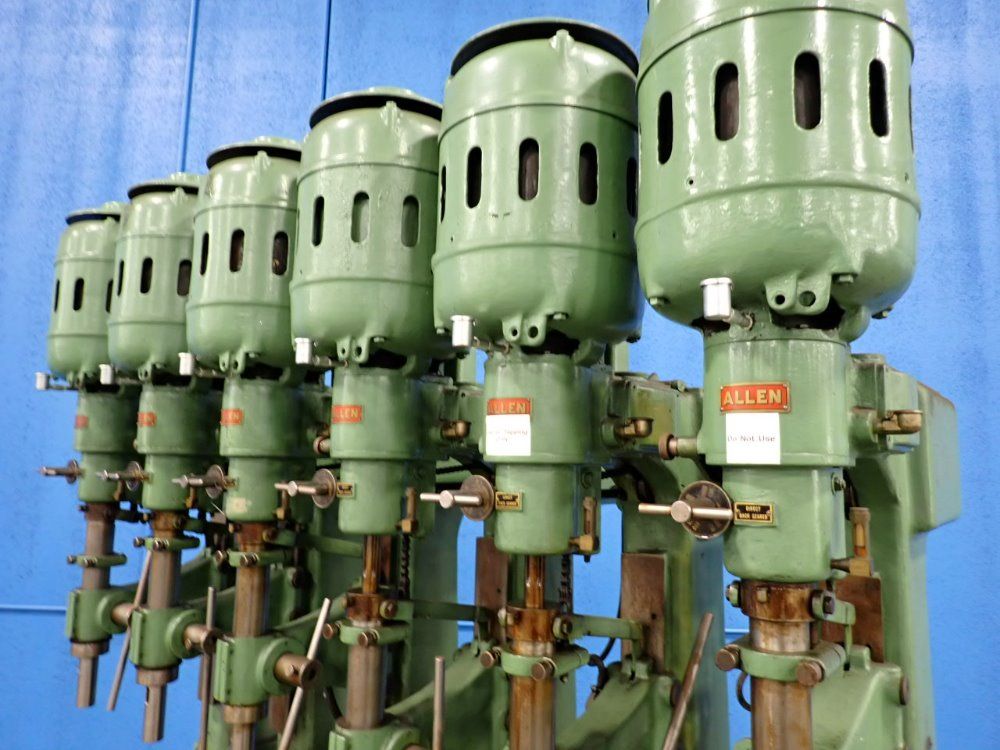 Chas G Allen Co. 24" 6 Head Drilling/ Tapper Machine - 4-1706.2