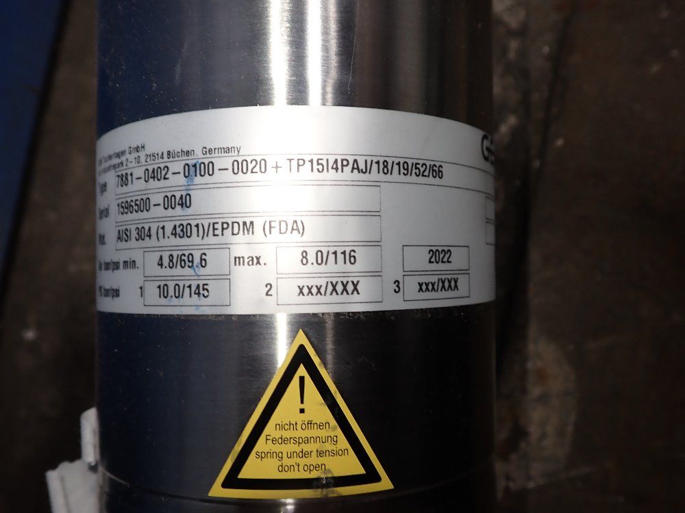 Gea 1 1/2" Dia Accumulator - 7881-0402-0100-0020ttp1514paj/18/19152156