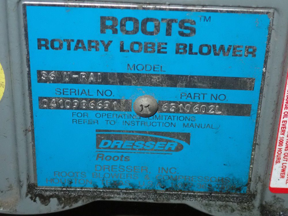 Roots Rotary Lobe Blower - 36 U-rai