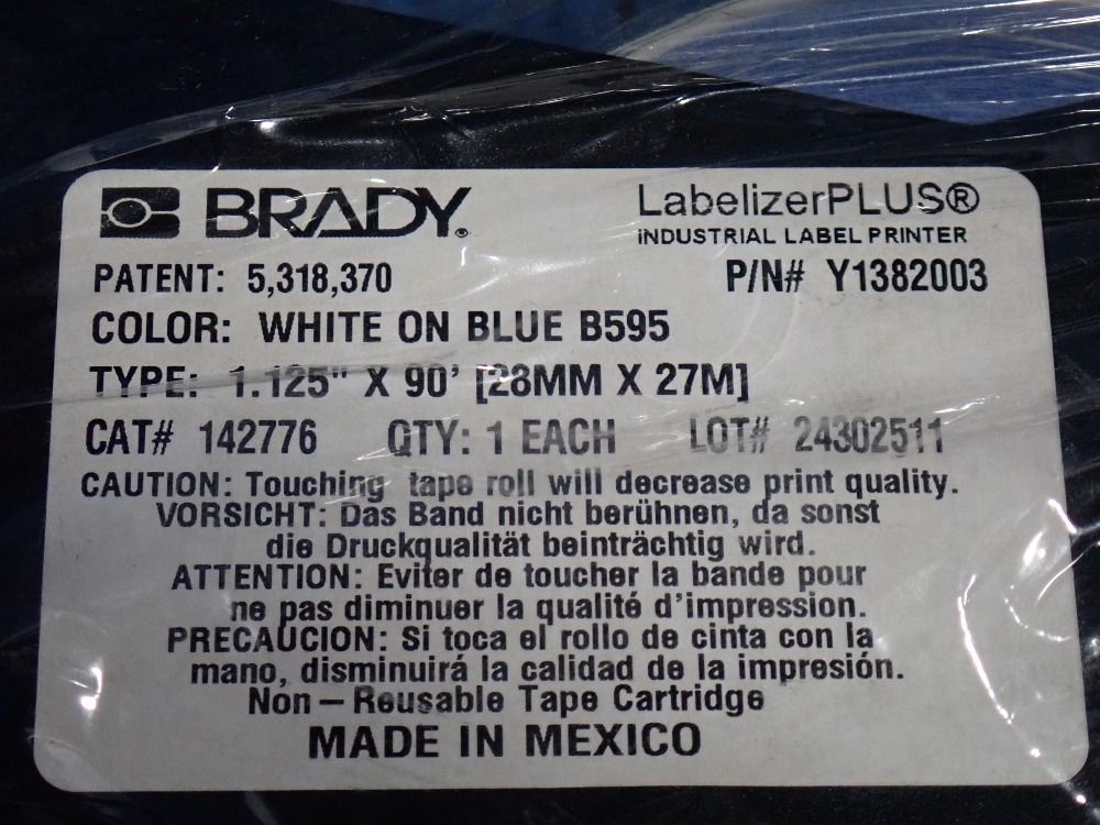 Brady 1.125"x90' Embossing Label Printer - Labelizer Plus