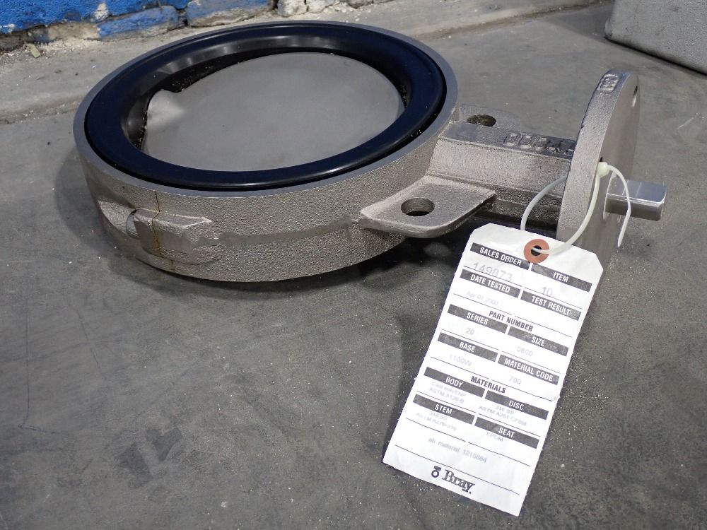Bray 8" Butterfly Valve - Series 20/size 0800
