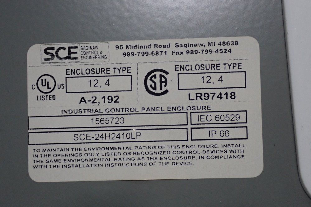 Sce Electrical Enclosure - Sce24h2410lp