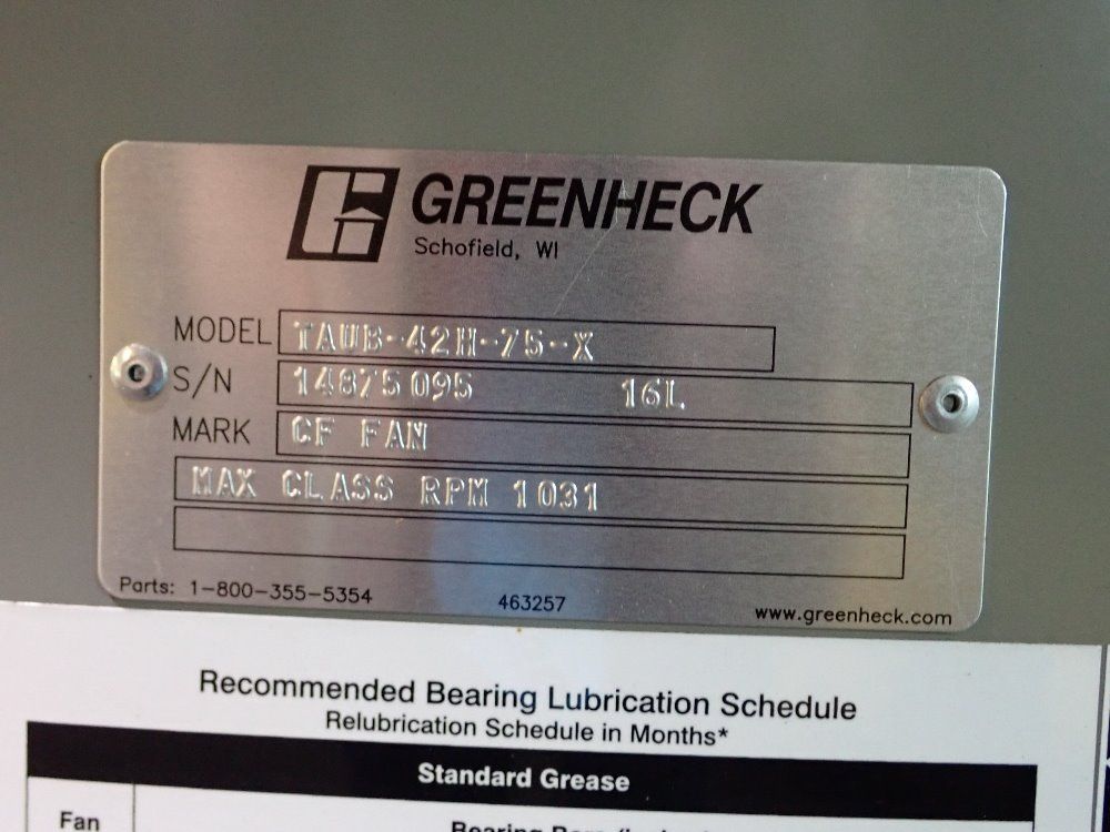 Greenheck Rooftop Blower