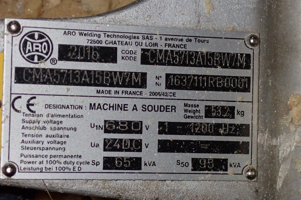 Aro 65 Kva Welding Gun - Xda5719a25bw7m