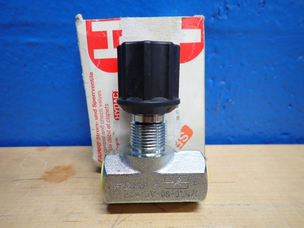Hydac Dv-08-01.4/0 Flow Control Needle Valve - Dv-08-01.4/0