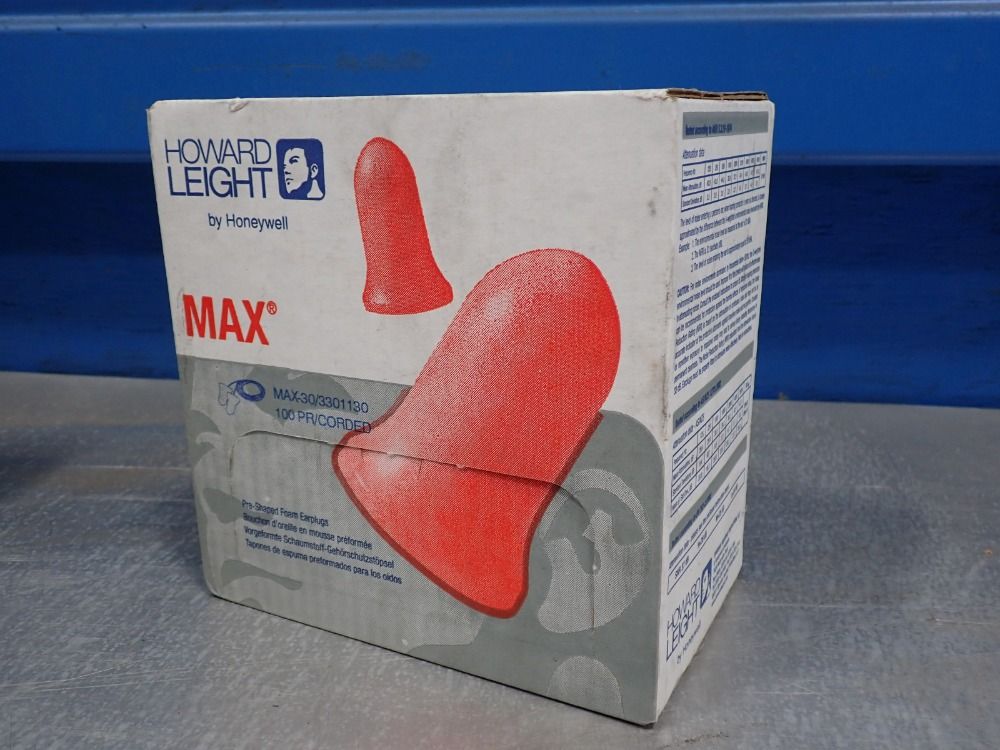 Howard Leight (3 Boxes) = 100 Pcs Corded Ear Plugs