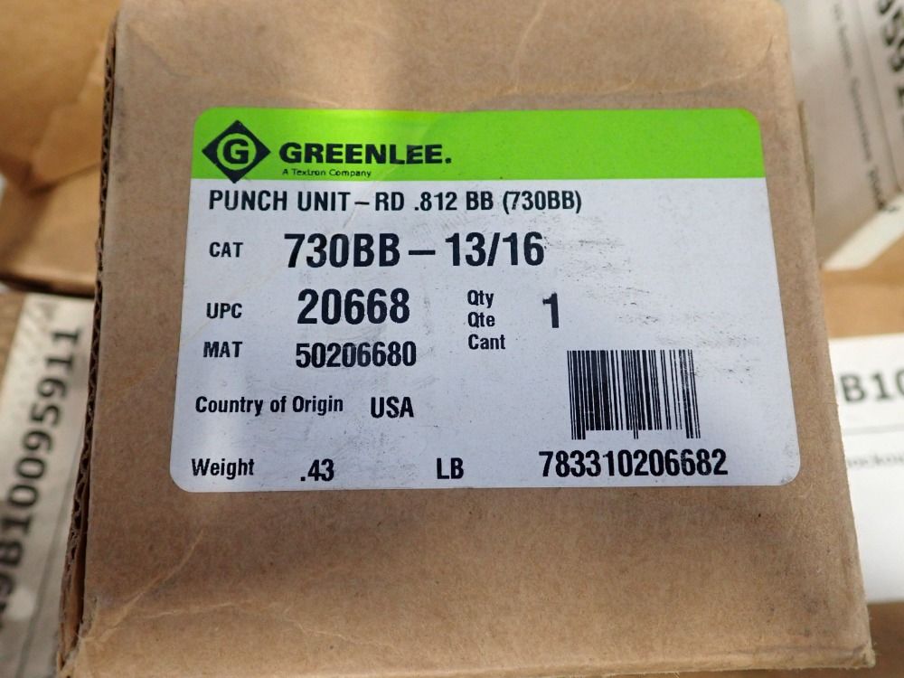 Greenlee Punch Unit - 730bb-13/16
